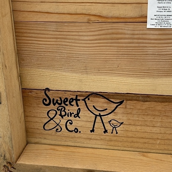 Sweet Bird & Co DISTRESSED WOODEN HOME DECOR SIGN 12x12 - Picture 7 of 9